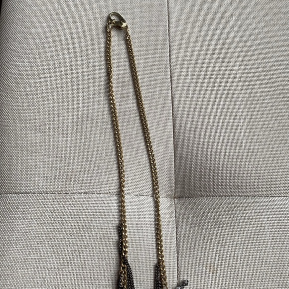 Vintage Kenneth Cole Two Tone Fringe Necklace - Picture 4 of 4